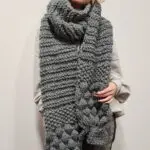 Ręcznie Robiony Gruby Szal