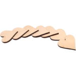 Serce drewniane od 5 do 15cm