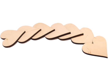Serce drewniane od 5 do 15cm