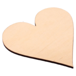 Serce drewniane od 5 do 15cm