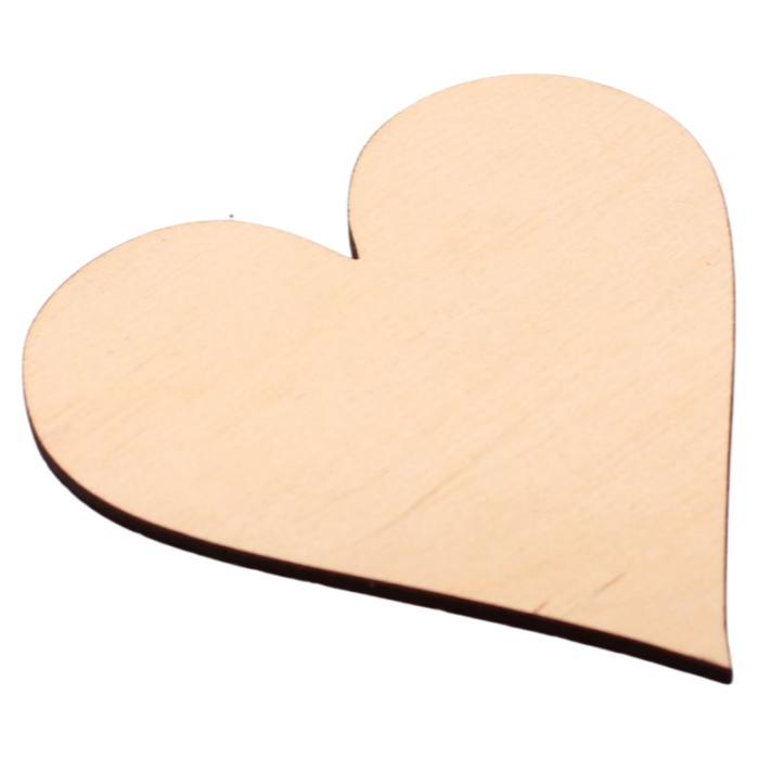 Serce drewniane od 5 do 15cm