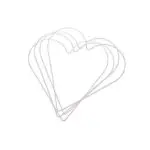 Serce z drutu BIAŁE od 20 do 40cm