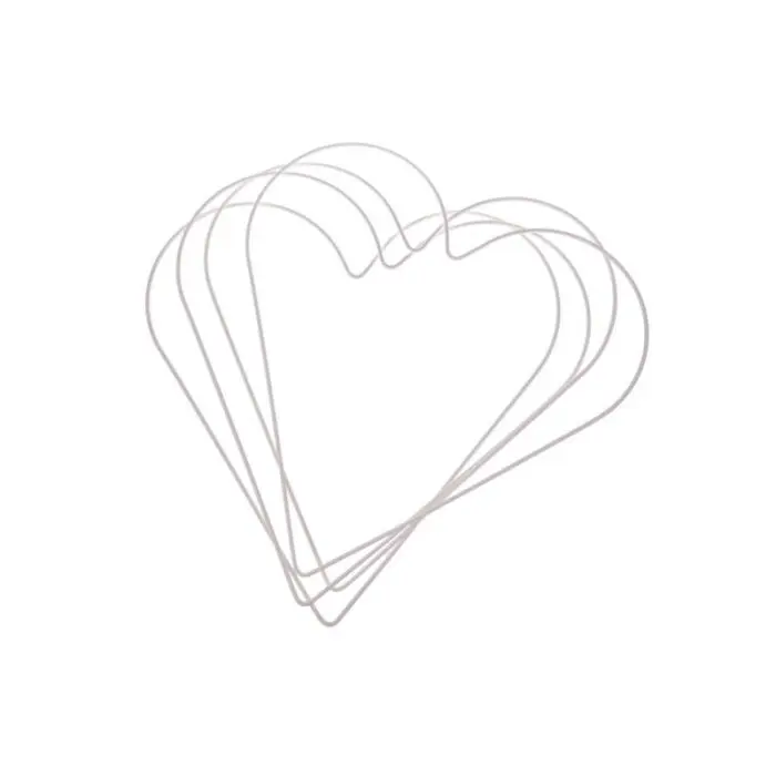 Serce z drutu BIAŁE od 20 do 40cm