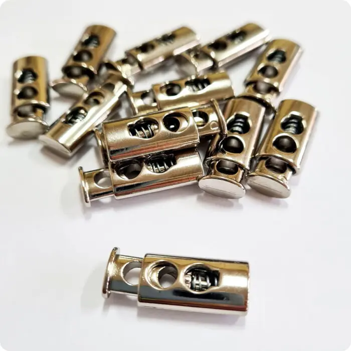 Stopery do sznurka METALOWE podwójne 4,5mm