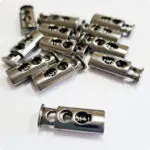 Stopery do sznurka METALOWE podwójne 4,5mm