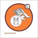 Stopka do Naszywania Aplikacji i Obrębiania Ściegiem Satynowym (Eti 054)