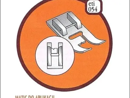 Stopka do Naszywania Aplikacji i Obrębiania Ściegiem Satynowym (Eti 054)