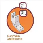 Stopka do Wszywania Zamków Krytych (Eti 071a)