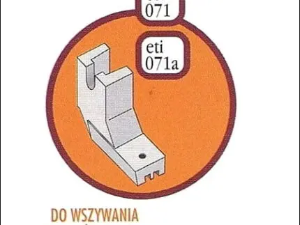 Stopka do Wszywania Zamków Krytych (Eti 071a)