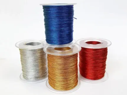 Sznurek METALIZOWANY 1mm/ rolka 100m