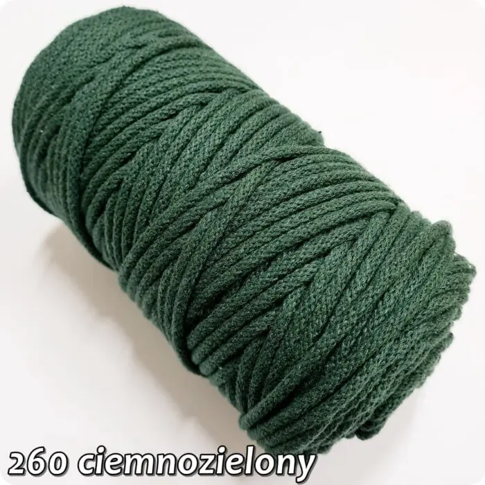 Sznurek pleciony BAWEŁNIANY 9mm na metry