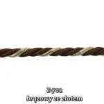 Sznurek skręcany METALIZOWANY FI-7/2PF opakowanie 20m