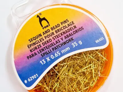 SZPILKI KRÓTKIE 13 mm ZŁOTE (62901) PONY