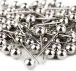 Szpilki ze srebrną kuleczką 36mm