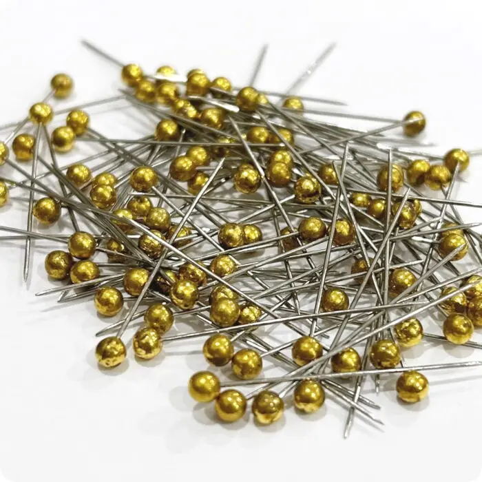 Szpilki ze złotą kuleczką 36mm