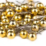 Szpilki ze złotą kuleczką 36mm