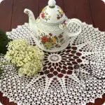 Szydełkowa Biała Serwetka 50cm