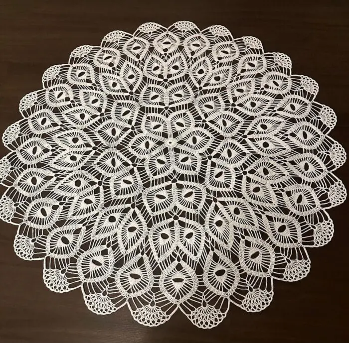 Szydełkowy Obrus średnica 95cm