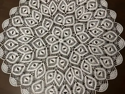 Szydełkowy Obrus średnica 95cm