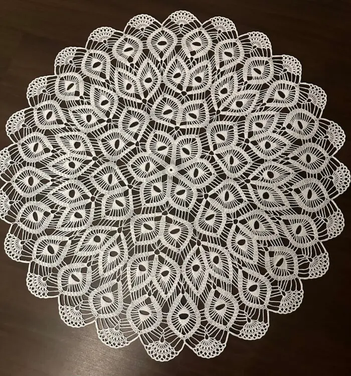Szydełkowy Obrus średnica 95cm