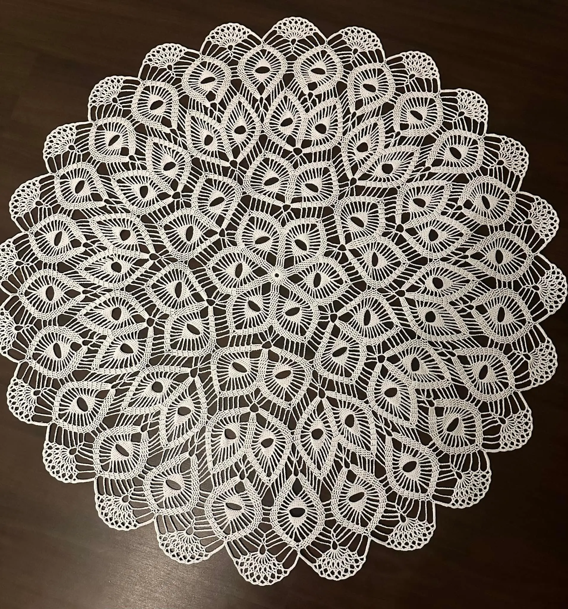 szydelkowy-obrus-srednica-95cm Szydełkowy Obrus średnica 95cm