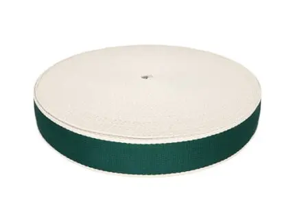 Taśma nośna w paski 38mm (2T) ciemnozielona