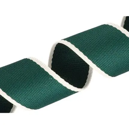 Taśma nośna w paski 38mm (2T) ciemnozielona
