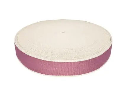 Taśma nośna w paski 38mm (2T) wrzos jasny