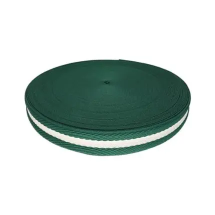 Taśma nośna w paski 38mm (3D) ciemnozielona