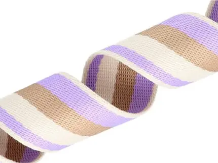 Taśma nośna w paski 38mm (3T) lilia