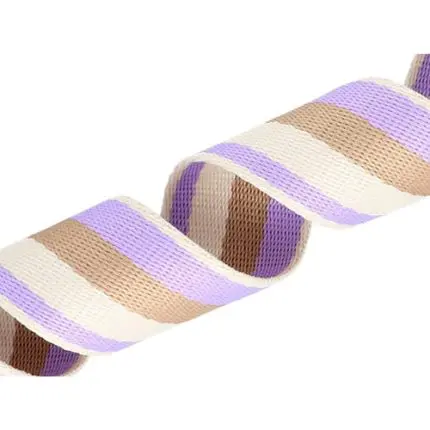 Taśma nośna w paski 38mm (3T) lilia