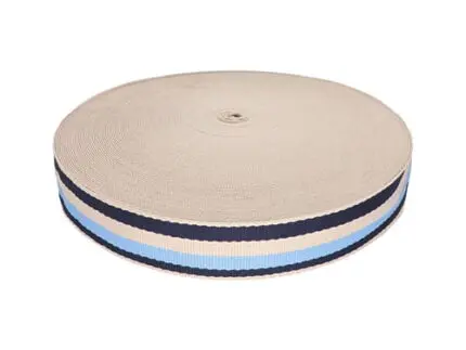 Taśma nośna w paski 38mm (3T) niebieska