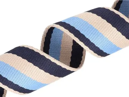 Taśma nośna w paski 38mm (3T) niebieska