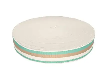 Taśma nośna w paski 38mm (3T) szałwia