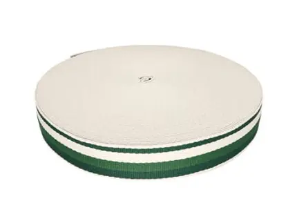 Taśma nośna w paski 38mm (3T) zielona