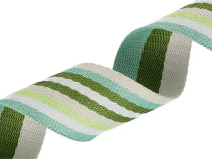 Taśma nośna w paski 38mm (5T) limonka