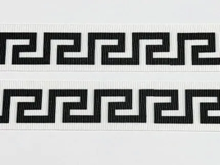 Taśma ozdobna 30mm na lampasy BIAŁO-CZARNA