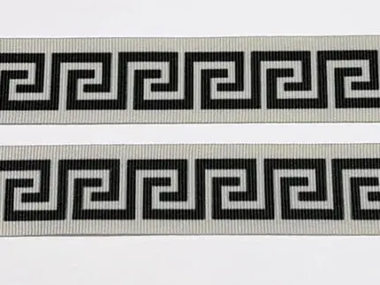 Taśma ozdobna 30mm na lampasy SZARO-CZARNA