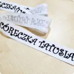 Taśma ozdobna LAMPASOWA z napisem CÓRECZKA TATUSIA