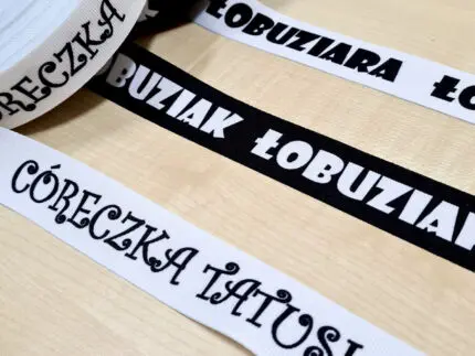 Taśma ozdobna LAMPASOWA z napisem ŁOBUZIAK