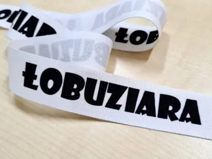 Taśma ozdobna LAMPASOWA z napisem ŁOBUZIARA