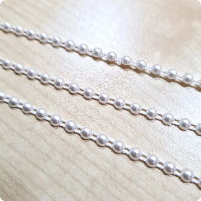 TAŚMA OZDOBNA PEREŁKOWA - ŁAŃCUSZEK