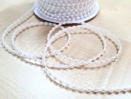 TAŚMA OZDOBNA PEREŁKOWA - ŁAŃCUSZEK