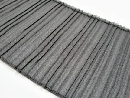 Taśma ozdobna PLISA szer. 110mm CIEMNOSZARA