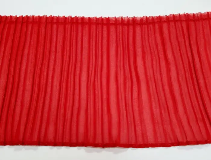 Taśma ozdobna PLISA szer. 110mm CZERWONA