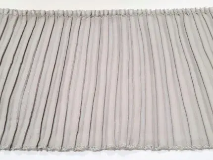 Taśma ozdobna PLISA szer. 140mm JASNOSZARA