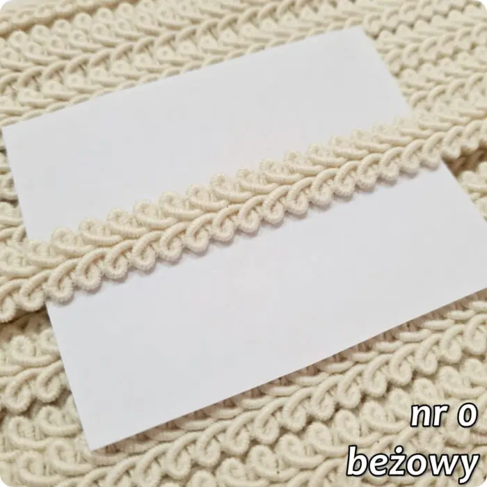 Taśma ozdobna TAPICERSKA BAWEŁNIANA BT-9 - 1m