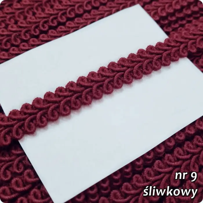 Taśma ozdobna TAPICERSKA BAWEŁNIANA BT-9 - 1m