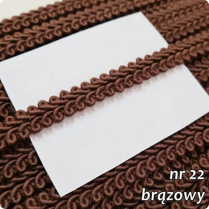 Taśma ozdobna TAPICERSKA BAWEŁNIANA BT-9 - 1m