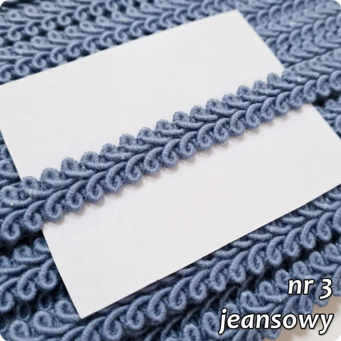 Taśma ozdobna TAPICERSKA BAWEŁNIANA BT-9 - 1m